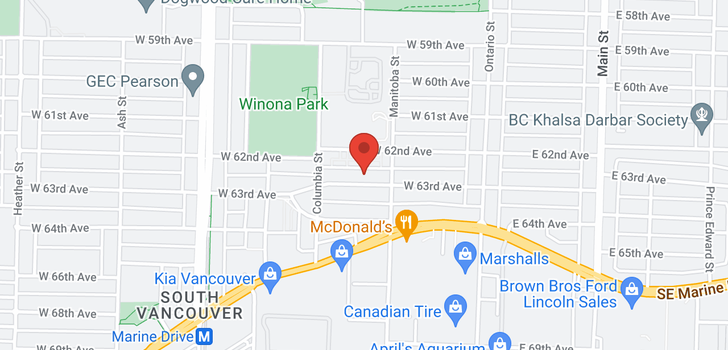 map of 237 W 63RD AVENUE
